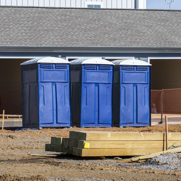 Heavy-duty construction site porta potty in Muskogee, Oklahoma